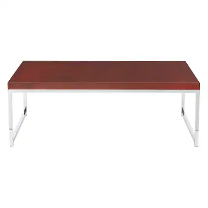 Front. OSP Home Furnishings - Wall Street Coffee Table - Espresso / Chrome.