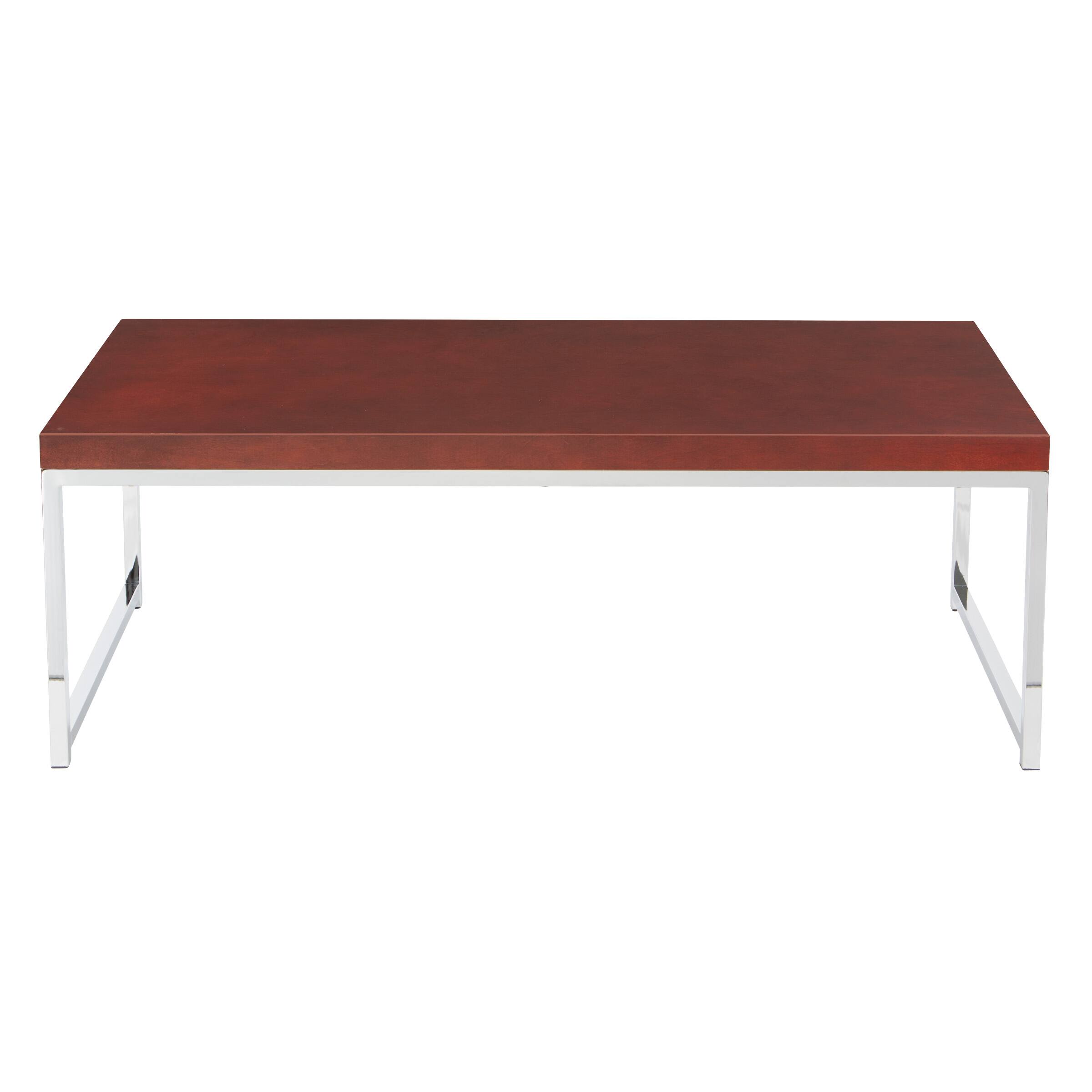 Front. OSP Home Furnishings - Wall Street Coffee Table - Espresso / Chrome.