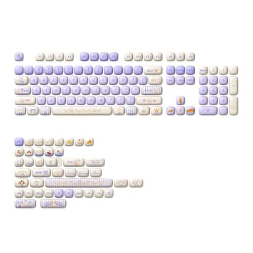 Live At Space - PBT Keycaps Set Bun Wonderland MOG Profile 138-Key for Mechanical Keyboards BUN WONDERLAND THEME – Inspired by the - Magic Lop Bunny