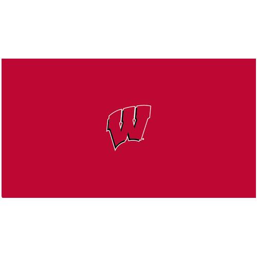 Alt View 1. Imperial - Wisconsin Badgers 8' Billiard Cloth - Multicolor.