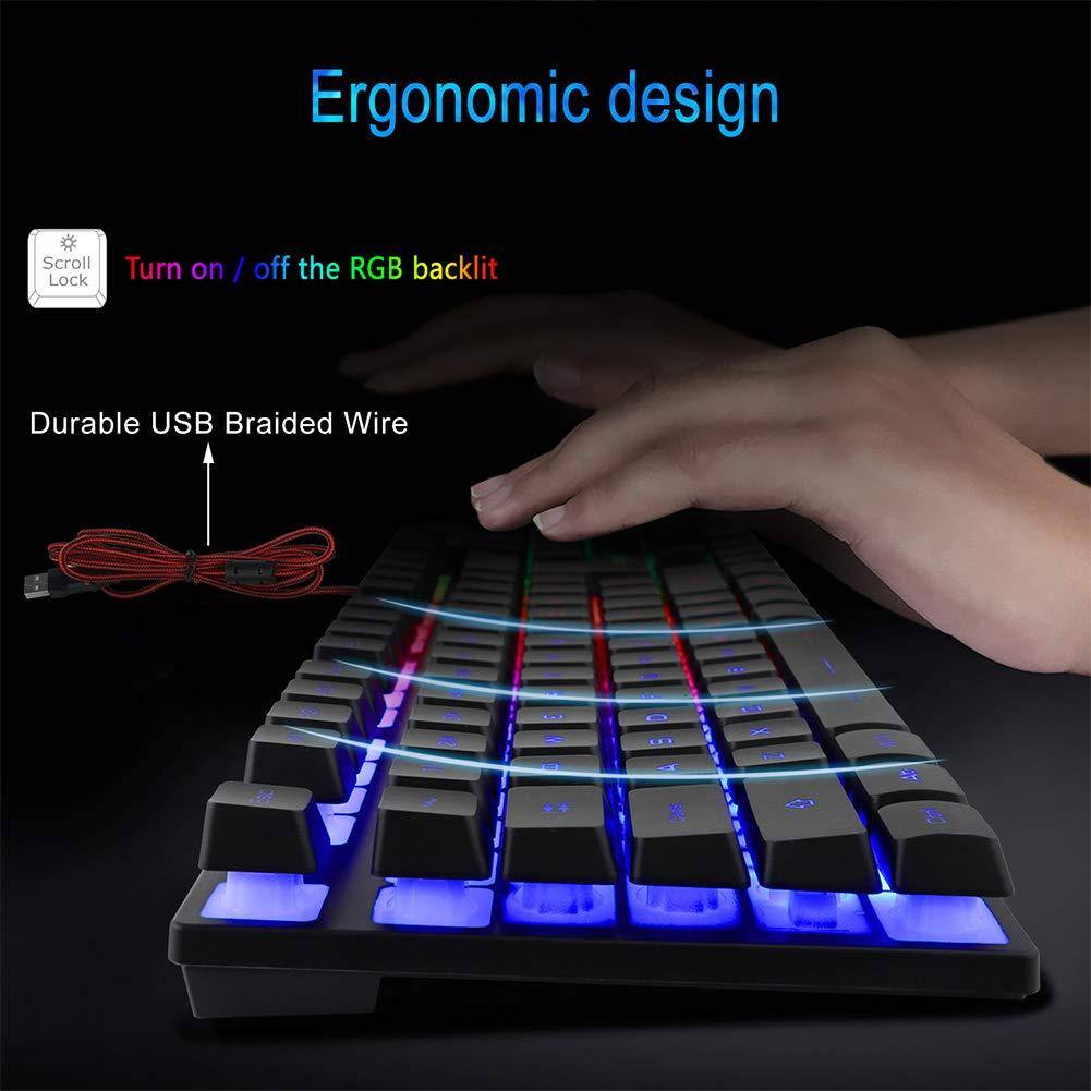 Ergonomic design

- Scroll Lock
- Turn on / off the RGB backlight
- Durable USB Braided Wire