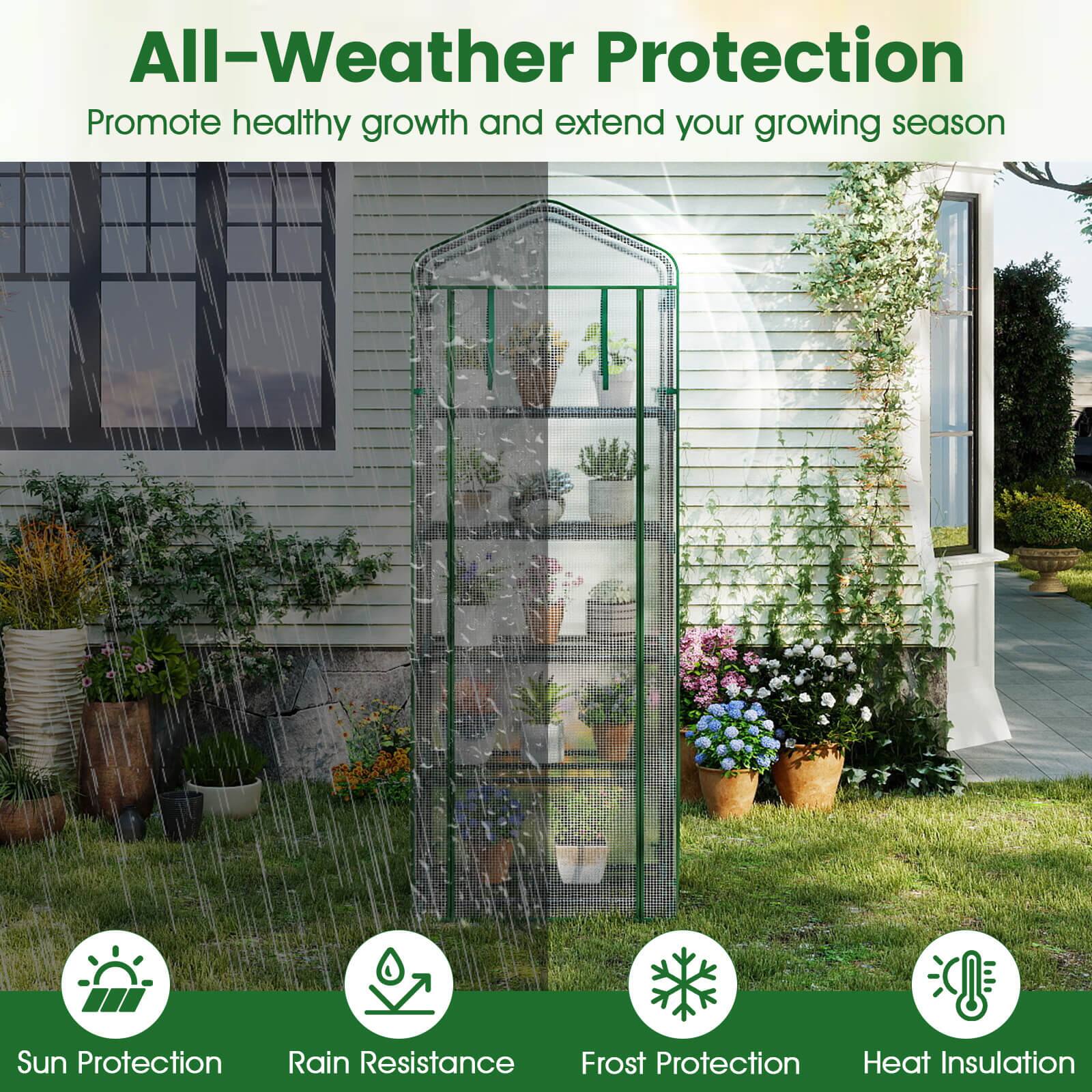 All-Weather Protection  
Promote healthy growth and extend your growing season  

Sun Protection  
Rain Resistance  
Frost Protection  
Heat Insulation