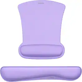 mosiso - Mouse Pad Wrist Support Ergonomic Memory Foam Mousepad for Easy Typing Cushion & Pain Relief for Office & Home - Light Purple