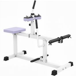 Soozier - Seated Calf Raise Machine, Adjustable Calf Machine Leg Machine, for Home Gym Calf, Waist, Arm Training - Purple