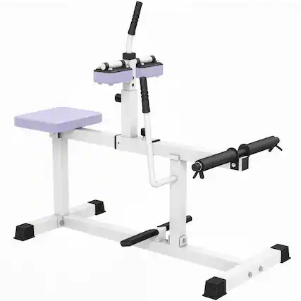 Front. Soozier - Seated Calf Raise Machine, Adjustable Calf Machine Leg Machine, for Home Gym Calf, Waist, Arm Training - Purple.