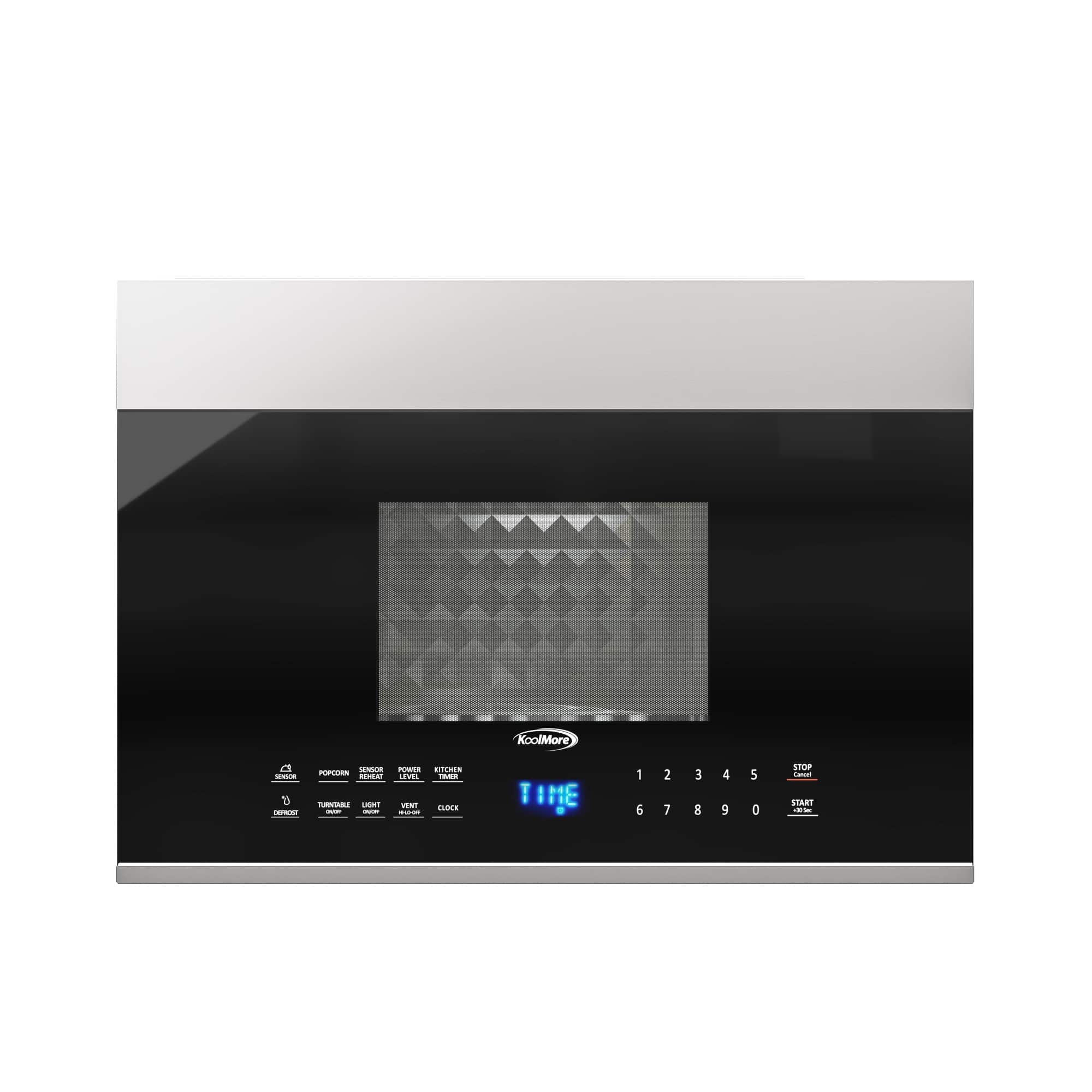 Koolmore - 1.3 cu. ft. Over the Range Stainless Steel Microwave, 300 CFM, One Panel (KM-MOT-OP1SS) - Stainless-Steel