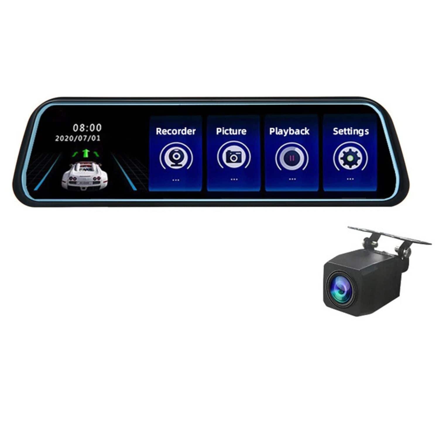 Stock Preferred - 10" Mirror Dash Cam 1080P Dual Camera – Touch Screen Rear View Mirror with Night Vision