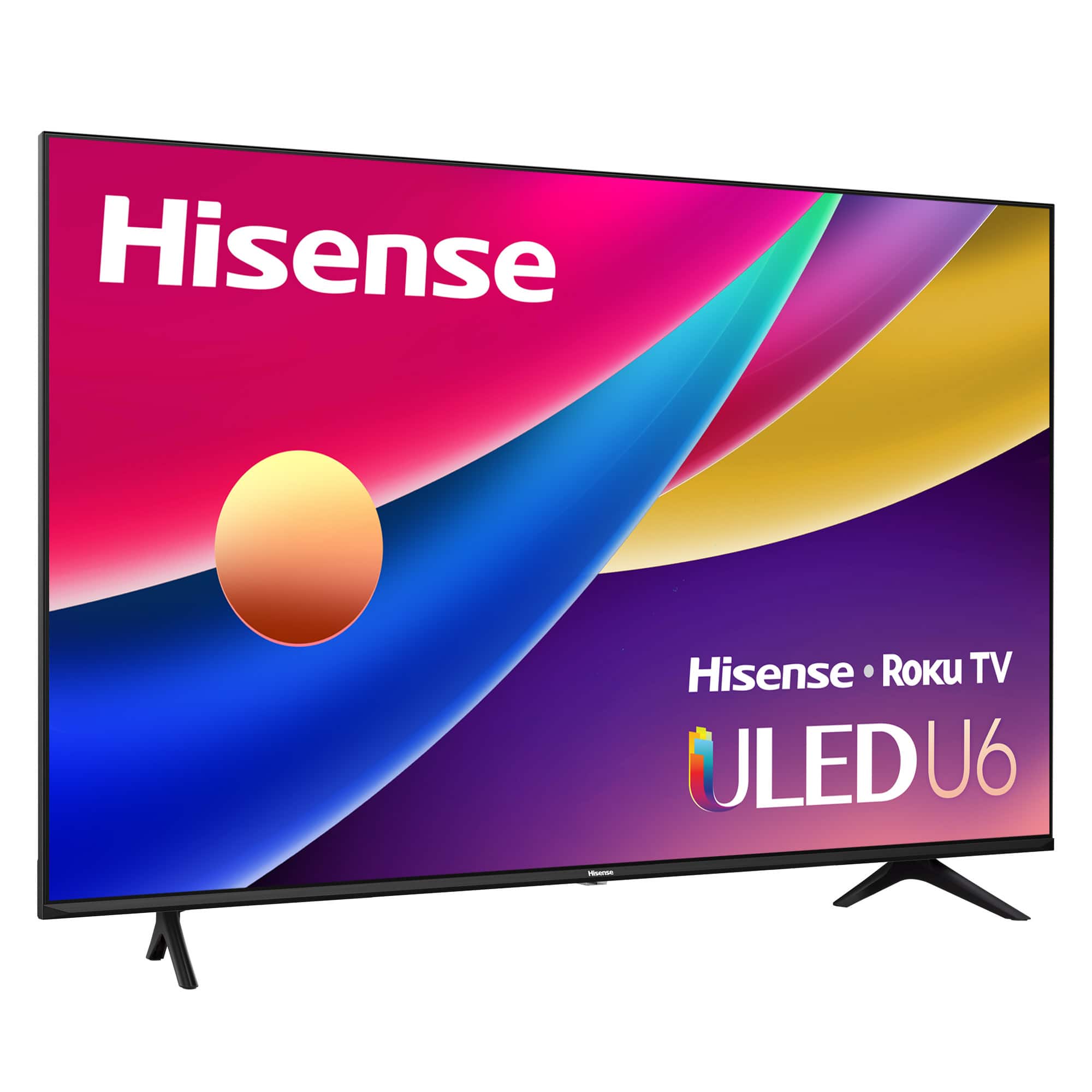 Angle. Hisense - 65" Class U6GR Series Quantum ULED 4K UHD Smart Roku TV - Black.