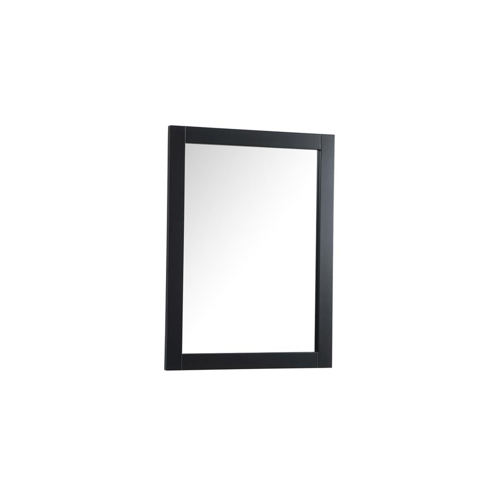 Alt View 1. Elegant Decor - Aqua vanity mirror 27x36 inch in black - Black.