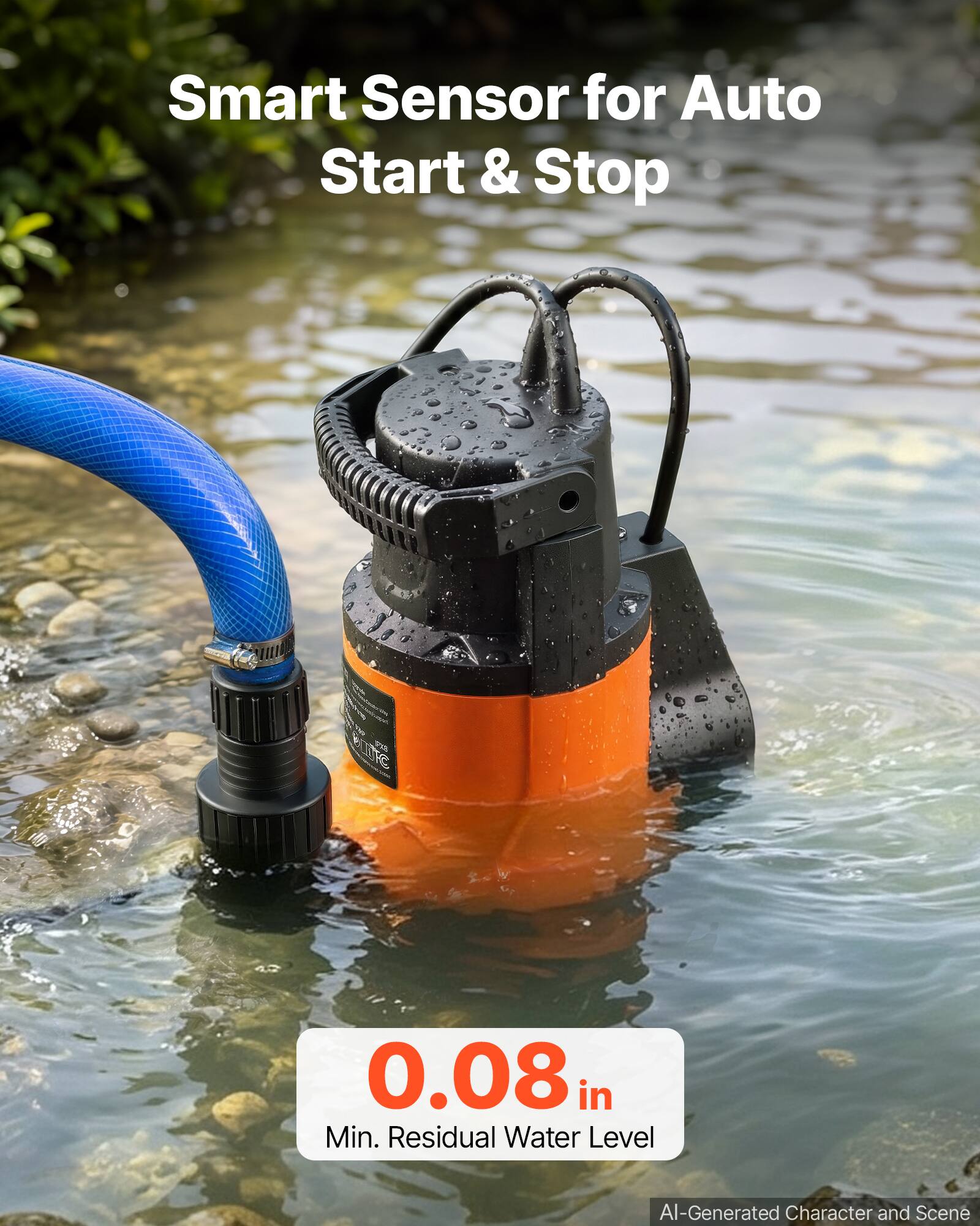 Smart Sensor for Auto Start & Stop

PLUTE F18

0.08 in Min. Residual Water Level

AI-Generated Character and Scene