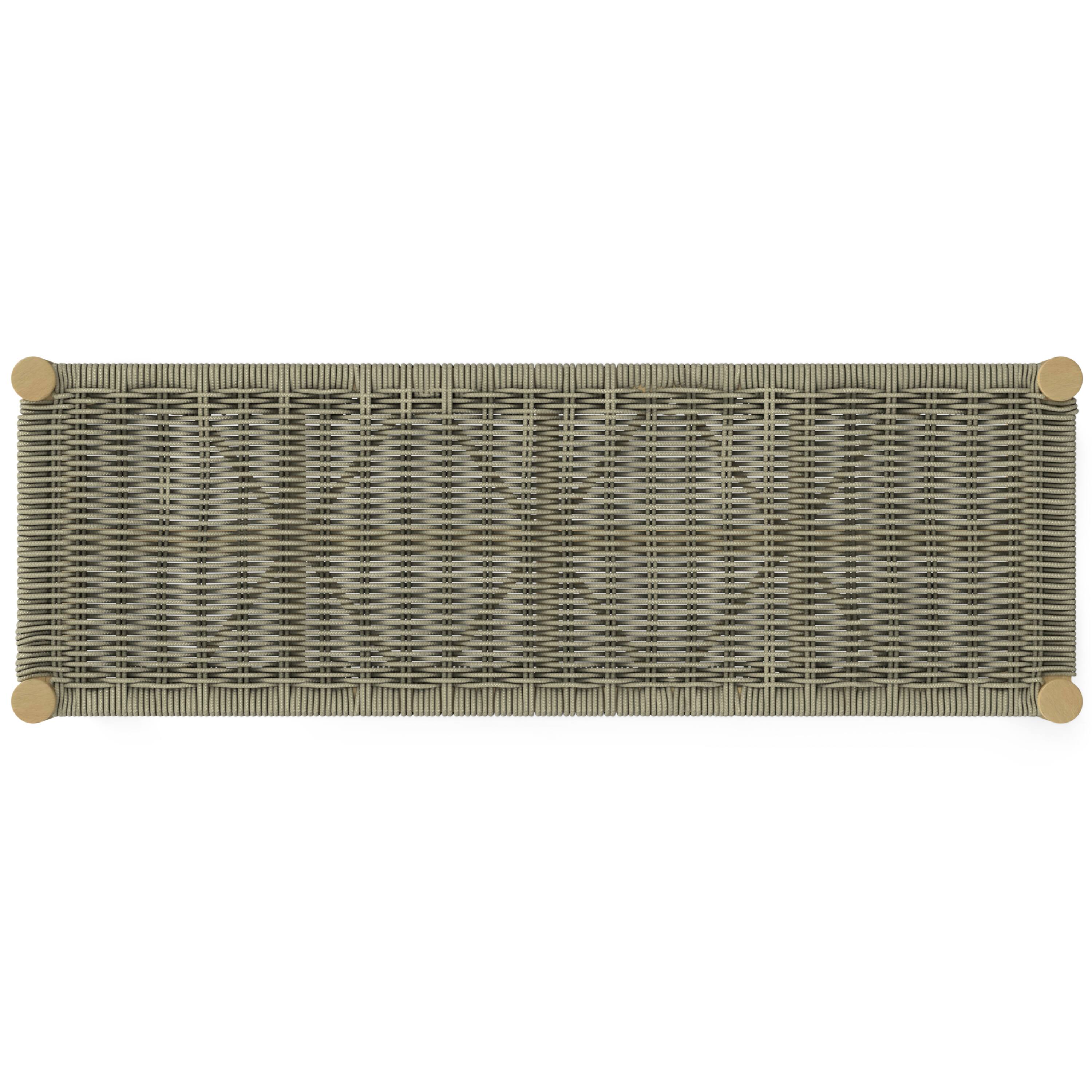 Back. Simpli Home - Dahlia SOLID ACACIA WOOD 18 inch x 46 inch Contemporary Outdoor Indoor Bench in Natural Taupe - Natural Taupe.