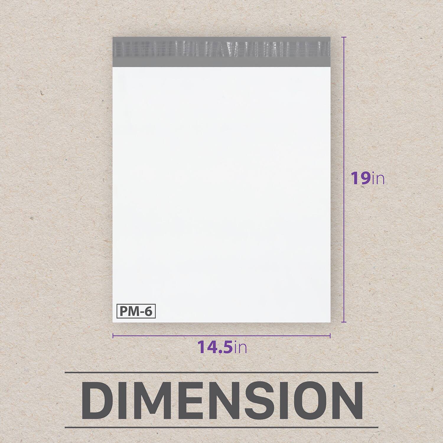 PM-6  
14.5in x 19in  
DIMENSION