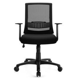 Kadyn - Adjustable Mid Back Mesh Office Chair with Lumbar Support, Home Office Computer Desk Chair, Small Office Chair - Black