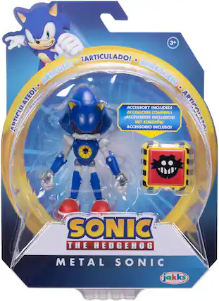 3+
ARTICULADO!
ARTICULÉ!
BEWEGLICH!
ARTICULATED!
APTICULADO!
ACCESSORY INCLUDED!
ACCESSOIRE COMPRIS!
ACCESORIOS INCLUIDOS!
MIT ZUBEHÖR!
ACCESSORIO INCLUSO!
SONIC
THE HEDGEHOG
METAL SONIC
jakks
PACIFIC
