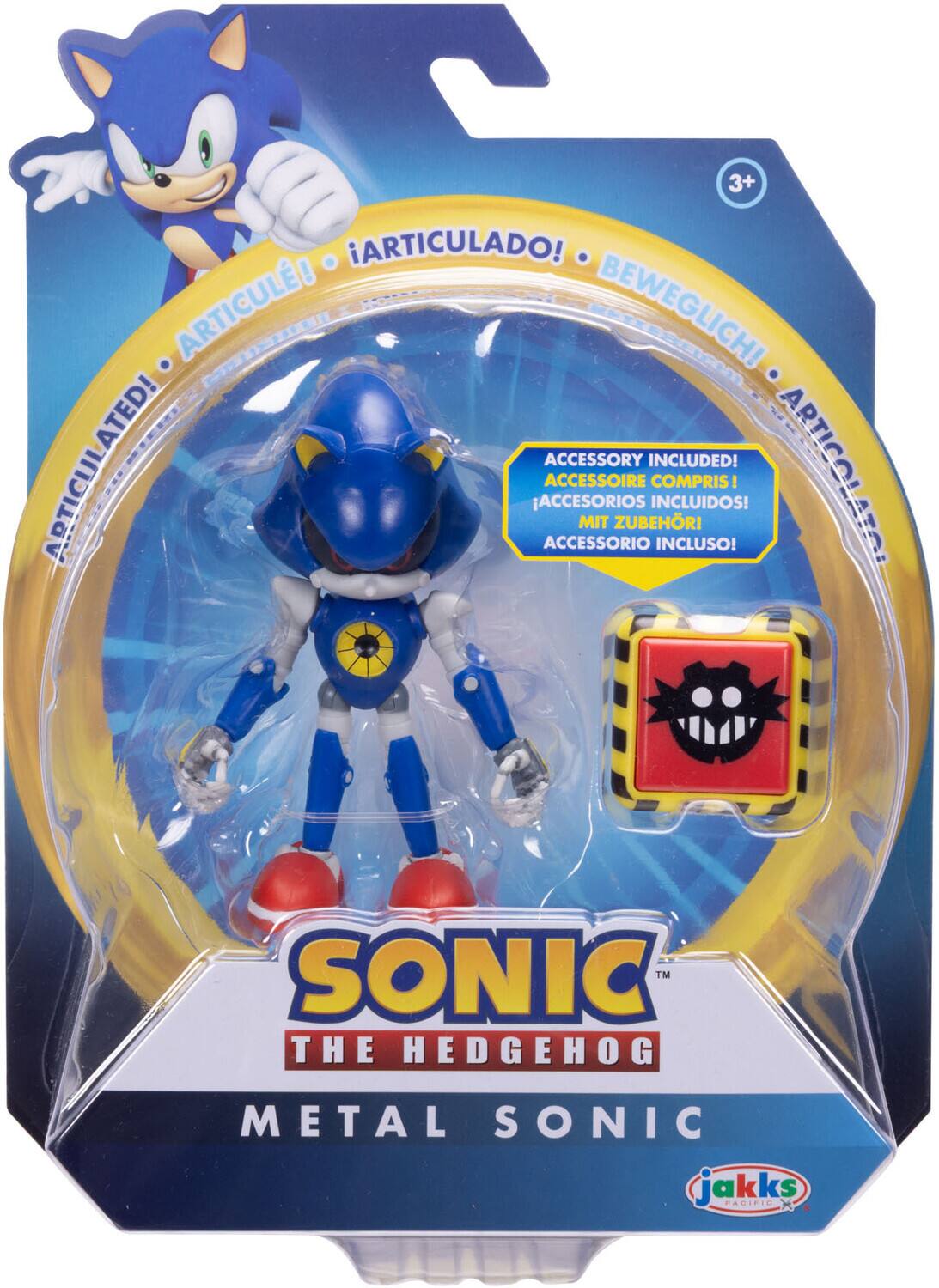 3+  
ARTICULADO!  
ARTICULÉ!  
BEWEGLICH!  
ARTICULATED!  
APTICULADO!  
ACCESSORY INCLUDED!  
ACCESSOIRE COMPRIS!  
ACCESORIOS INCLUIDOS!  
MIT ZUBEHÖR!  
ACCESSORIO INCLUSO!  

SONIC  
THE HEDGEHOG  
METAL SONIC  

jakks  
PACIFIC