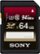 Front Zoom. Sony - SF-UX2 Series 64GB SDXC UHS-I Memory Card.