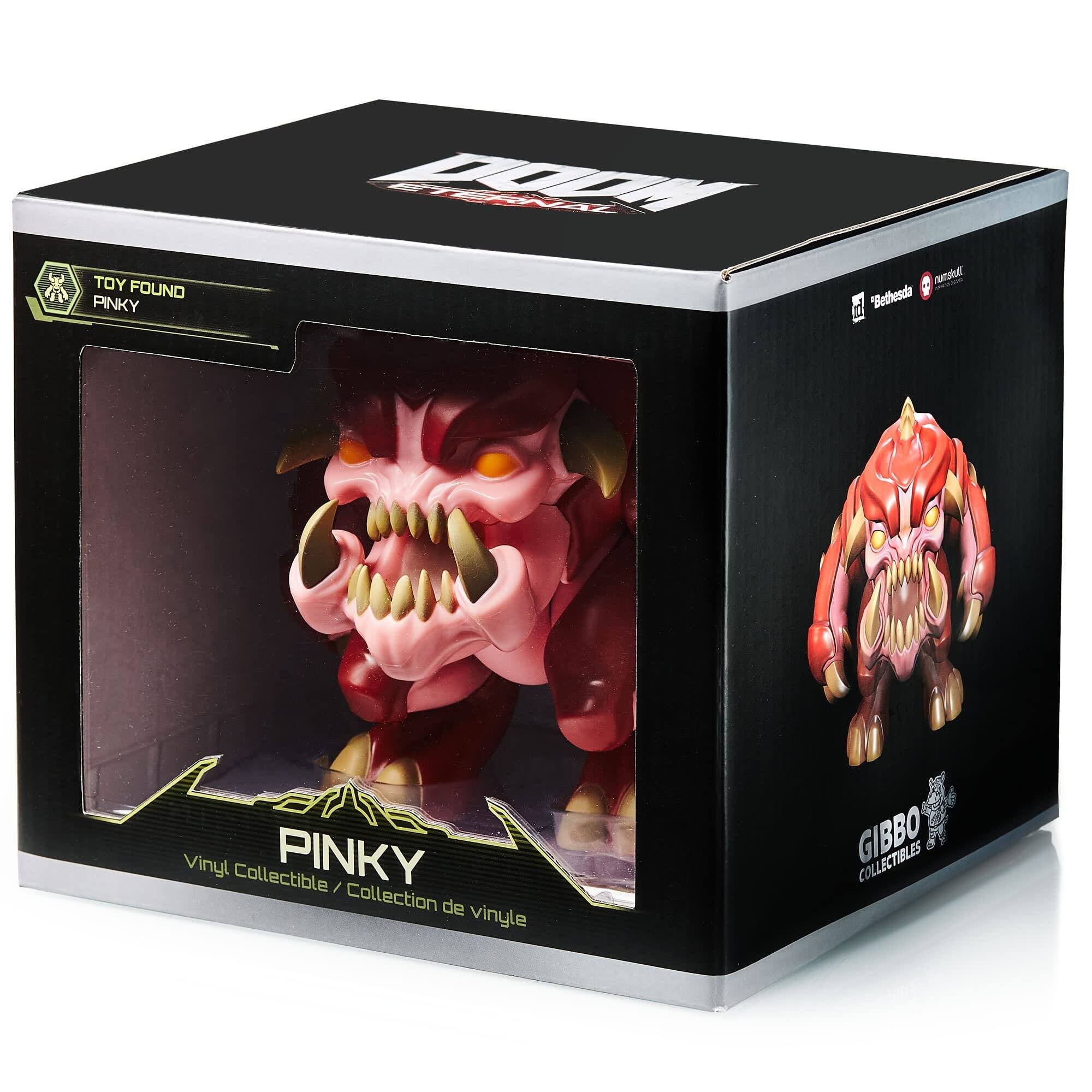 TOY FOUND PINKY  
DOOM ETERNAL Malamut "Bethesda  
Vinyl Collectible PINKY / Collection de vinyle  
GIBBO COLLECTIBLES