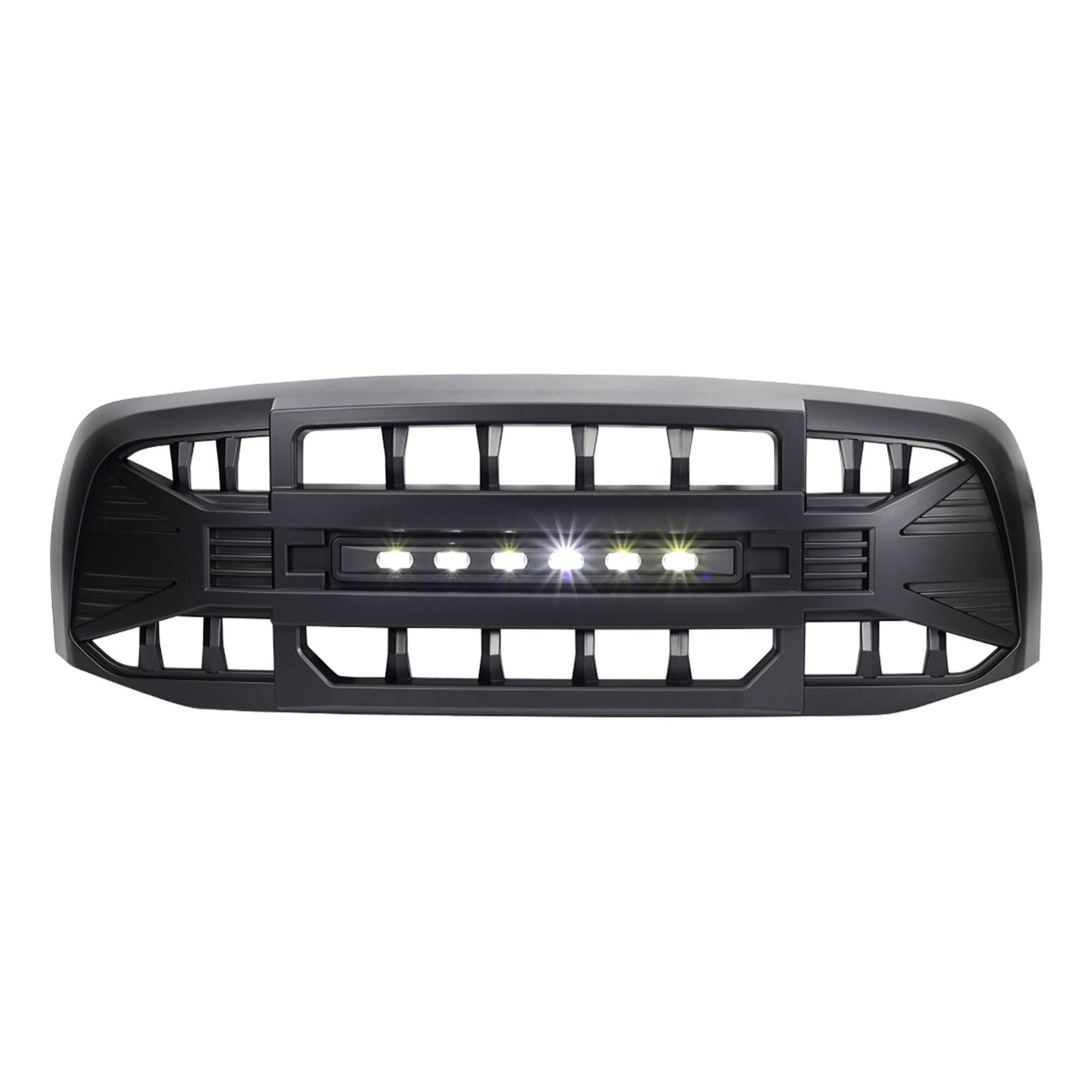 Alt View 7. AMERICAN MODIFIED - AMERICAN MODIFIED Armor Grille for 2006 to 2008 Dodge Ram 1500, Matte Black - Matte Black.