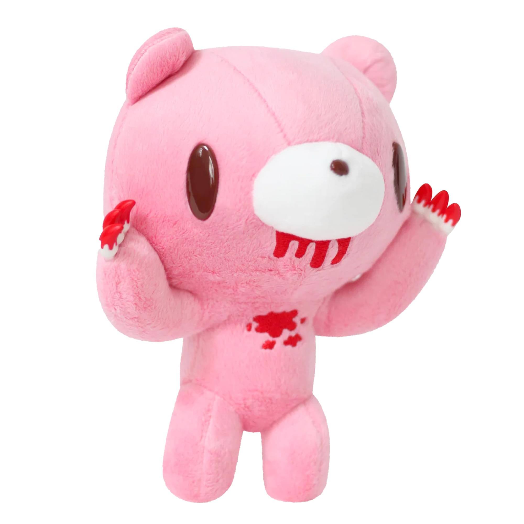 Alt View 1. Great Eastern - Gloomy Bear Arms Up 8 Inch Collector Plush - Red.