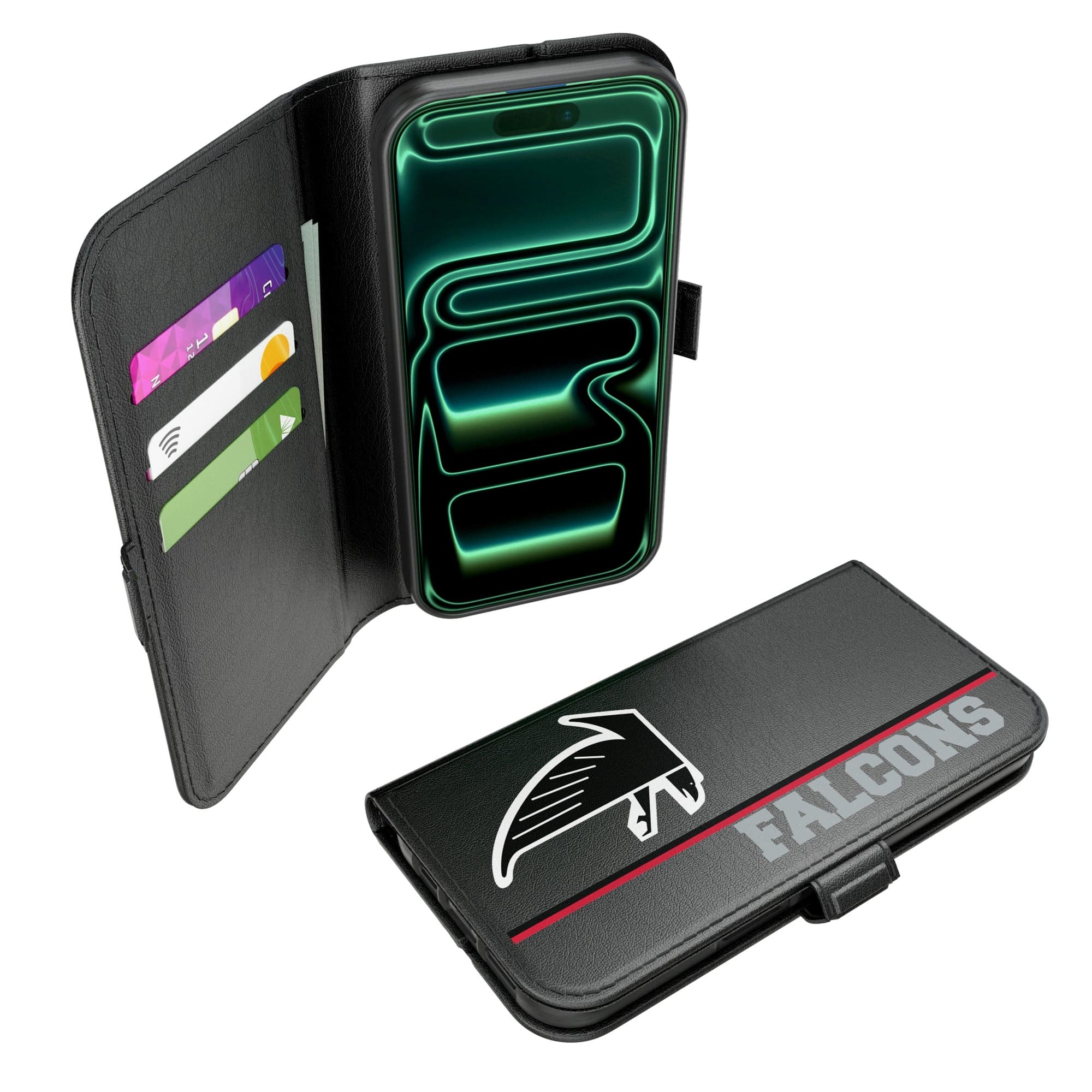 Keyscaper - NFL - Atlanta Falcons iPhone Folio 2.0 Case - 17 - Black price history on PriceWatchPro