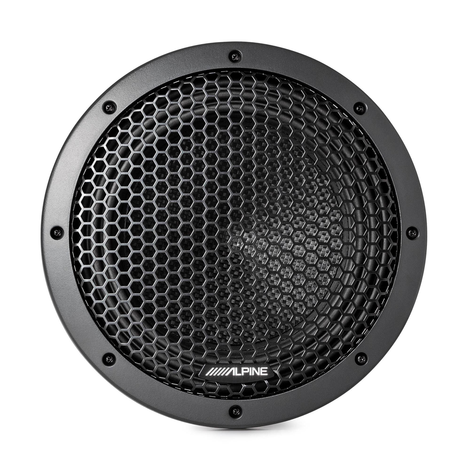 Alt View 10. Alpine - Alpine HDZ-W10 10" Subwoofer | 800W RMS, Dual 4-Ohm Coils, Grille incl. - Black/Gray.