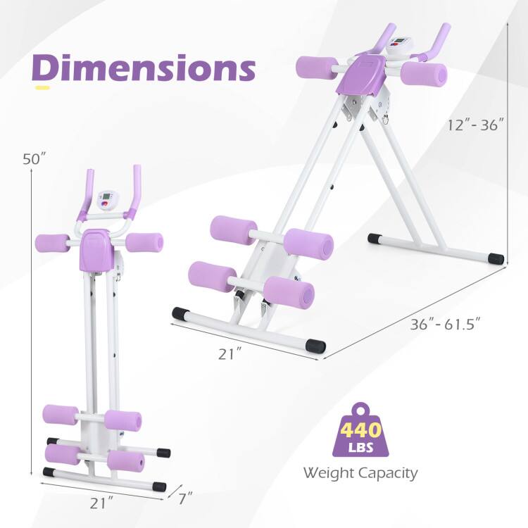 Dimensions: 12"-36", 50", 36"-61.5", 21", 21", 7", 7"  
Weight Capacity: 440 LBS