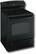 Angle Standard. GE - 30" Self-Cleaning Freestanding Electric Convection Range - Black-on-Black.