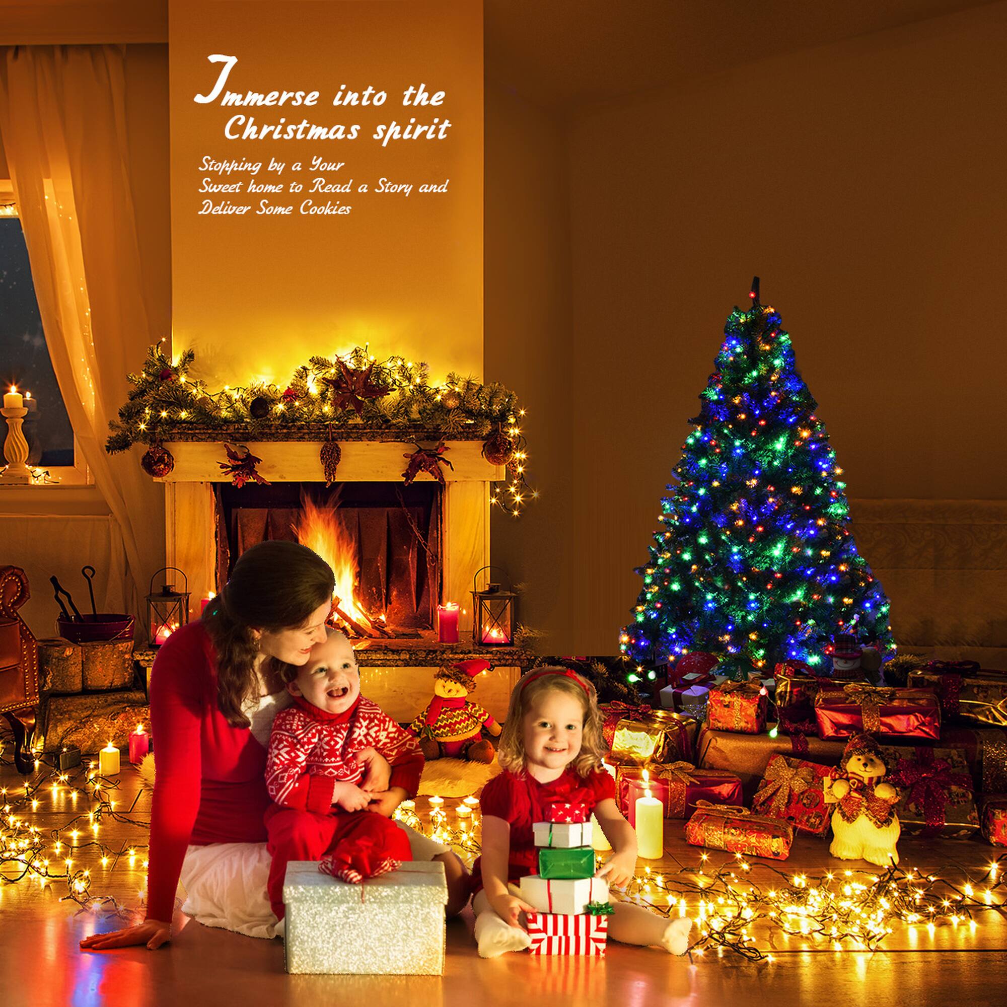 Immerse into the Christmas spirit by stopping by a sweet home to read a story and deliver some cookies.