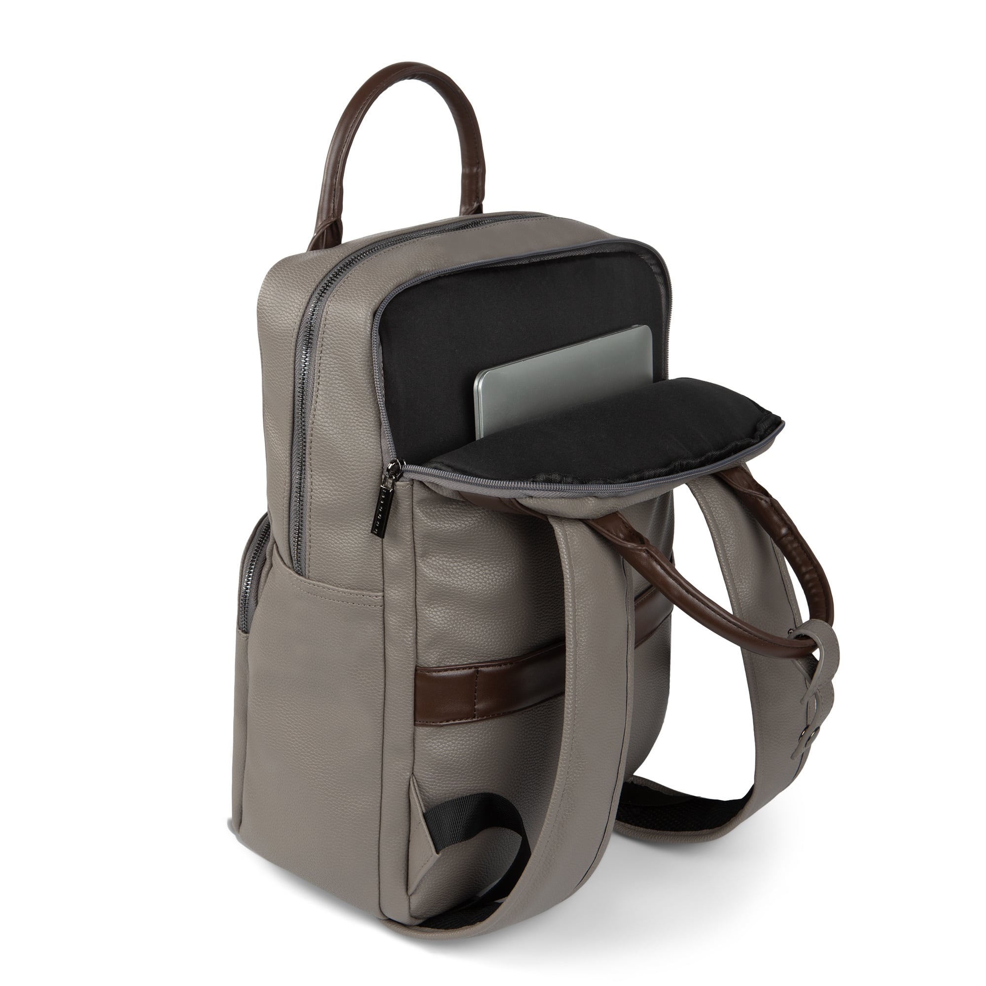 Alt View 12. Bugatti - Contrast Backpack - Gray.