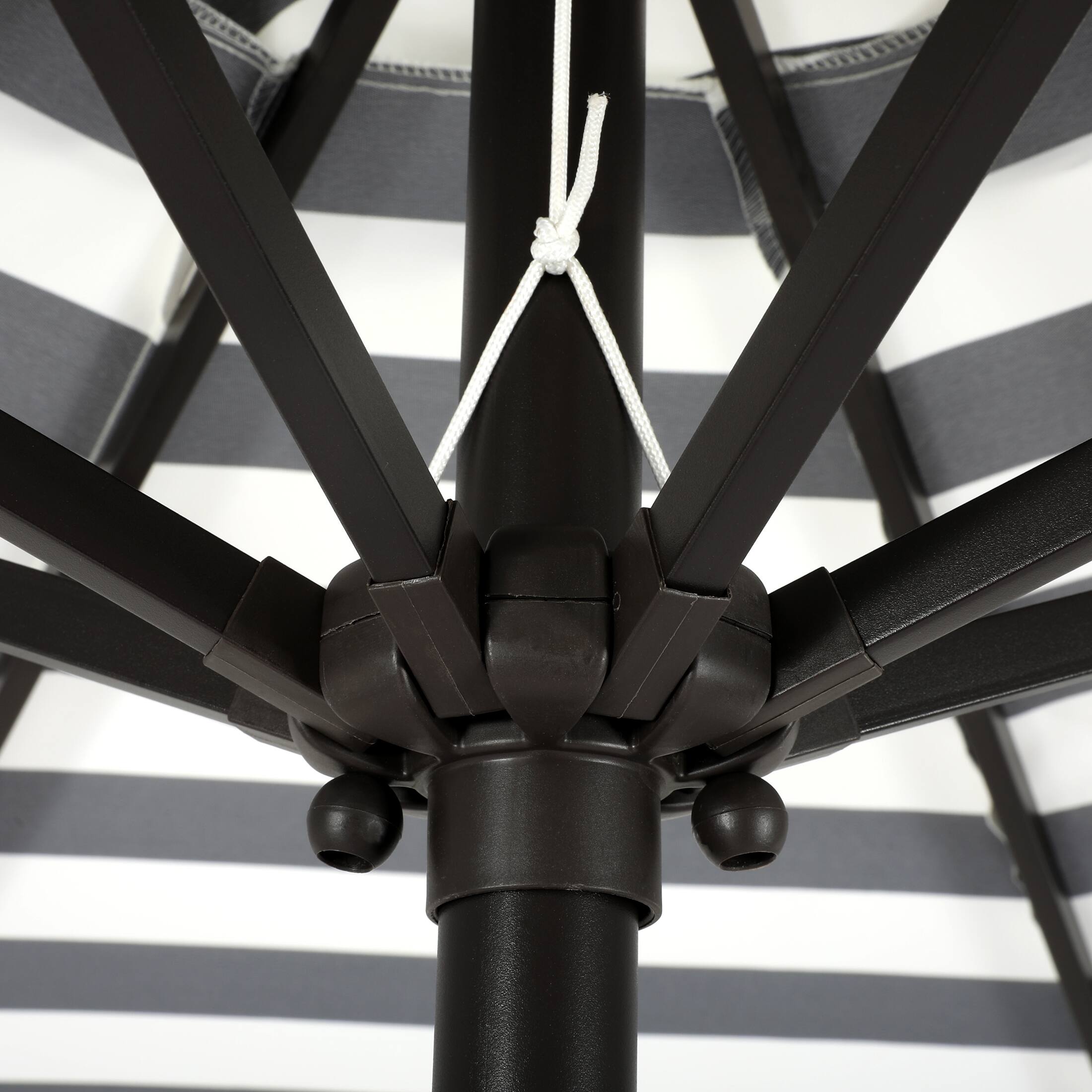 Alt View 5. WestinTrends - WestinTrends Paolo 9 ft. Patio Table Umbrella with tilt and crank features - Gray/White.