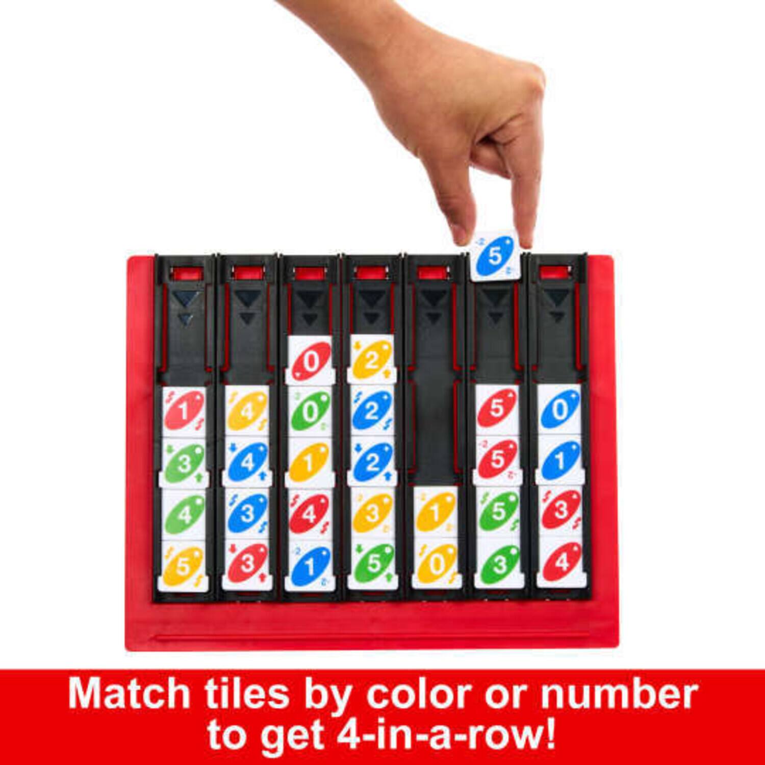 5 S 1 S 3 4 I 4 0 0 1 2 2 2 5 2 5 0 1 4 5 3 3 4 $ 2 1 3 5 1 2 I 0 5 S 3 3 S 4

Match tiles by color or number to get 4-in-a-row!