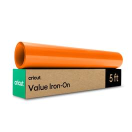 Cricut - Value Iron-on Heat Transfer Vinyl - 12 in x 5 ft - Orange