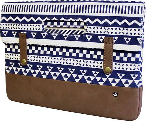 Angle Standard. PKG - Grab Bag for 13" and 15" Apple® MacBook® Pro - Brown/Navy Aztec.