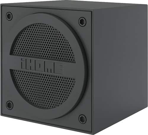 Angle. iHome - Mini Cube Portable Bluetooth Speaker - Gray.