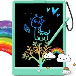 EZTW1 - Lcd Writing Tablet For 10-inch Coloring Drawing Pad Mess Free Doodle Board Christmas Gifts And Toys 3 4 5 6 7 8 Year - Green 7"W x 9.8"H