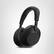 Left. Sony - Sony WH-1000XM6-BLACK Wireless Noise Cancelling Headphones with a 2 Year Amber Protection Plan (2025) - Black.