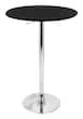 LumiSource - Adjustable Bar Table - Black/Silver - Larger Front
