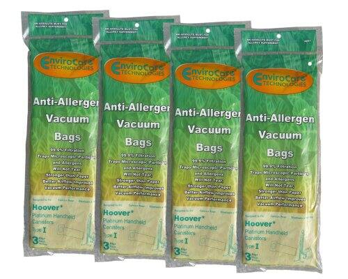 EnviroCore TECHNOLOGIES EnviroCore TECHNOLOGIES EnviroCore TECHNOLOGIES Envirocore TECHNOLOGIES Anti-Allergen Vacuum Bags Anti-Allergen Vacuum Bags 99.9% Filtration Traps Microscopic Particles 99.9% Filtration Traps Microscopic Particles 99.9% Filtration Traps Microscopic Particles 99.9% Filtration Traps Microscopic Particles Will Not Tear, Allergens Will Not Tear, Allergens Will Not Tear, Allergens Will Not Tear, Allergens Better Airflow Improved Stronger than Paper Better Airflow Improved Stronger than Paper Better Airflow Improved Stronger than Paper Better Airflow Improved Hoover Platinum Hoover* Handheld Hoover Canisters Platinum Handheld Hoover Canisters Platinum Hoover* Handheld Hoover Canisters Platinum Hoover* Handheld Hoover Canisters 3 Type I 3 Type I 3 Type I 3 Type I
