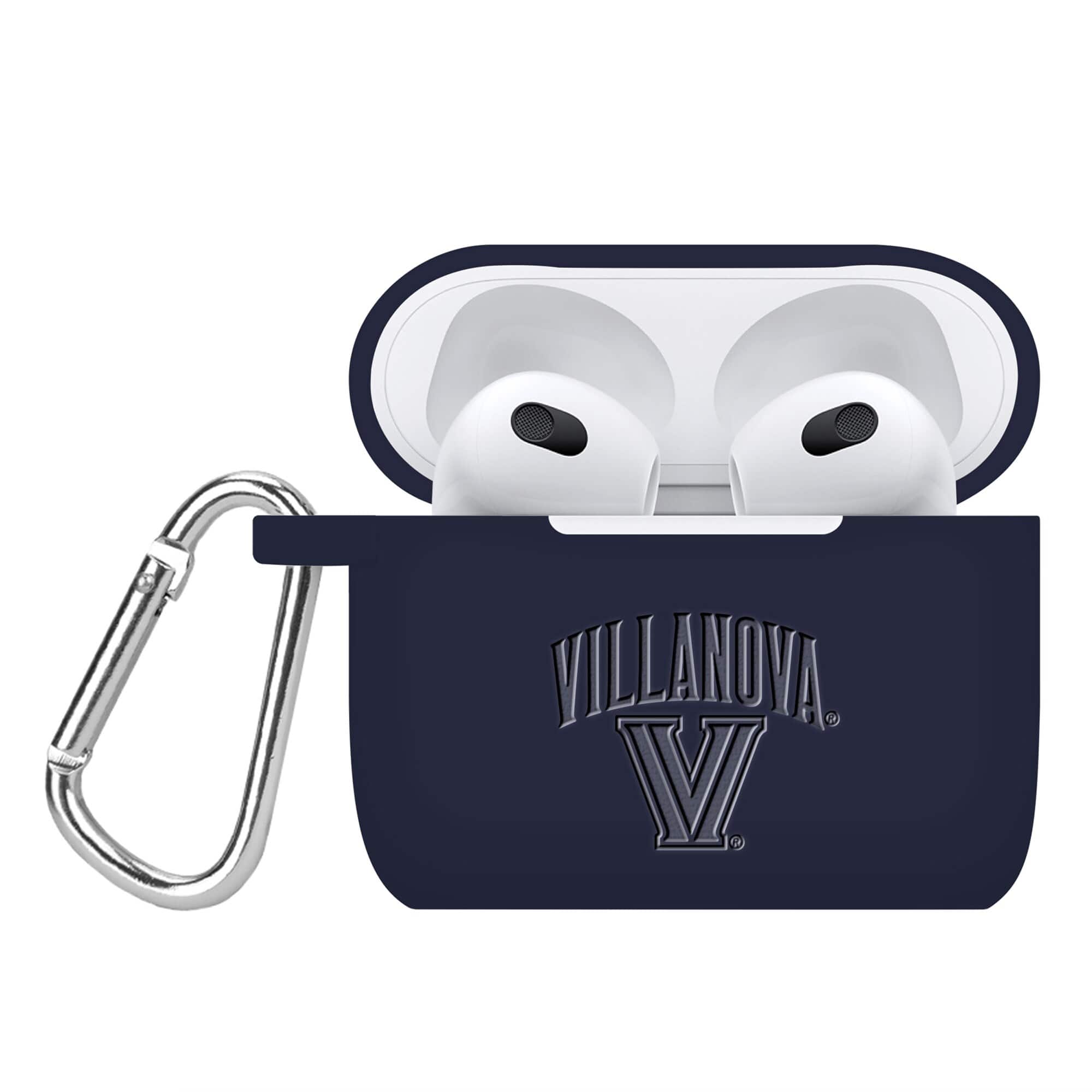 Affinity Bands - Villanova Wildcats Debossed Silicone AirPods Gen Three Case Cover - Multicolor