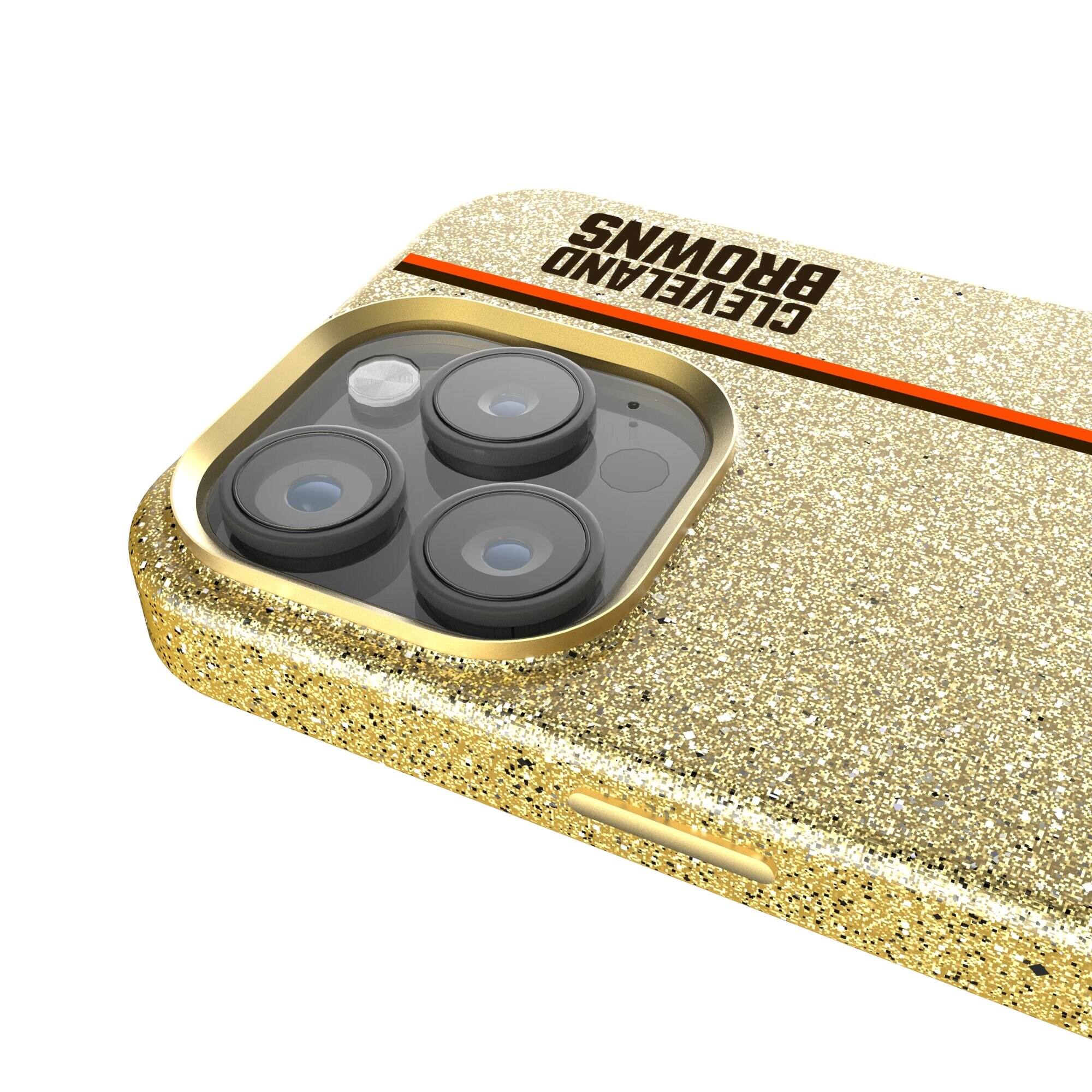 Alt View 2. Keyscaper - Gold Cleveland Browns iPhone Bling Case - 16 - Gold.
