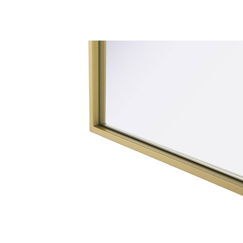 Alt View 7. Elegant Kitchen and Bath - Amoura 48X30 Pivot Mirror In Brass - Brass.