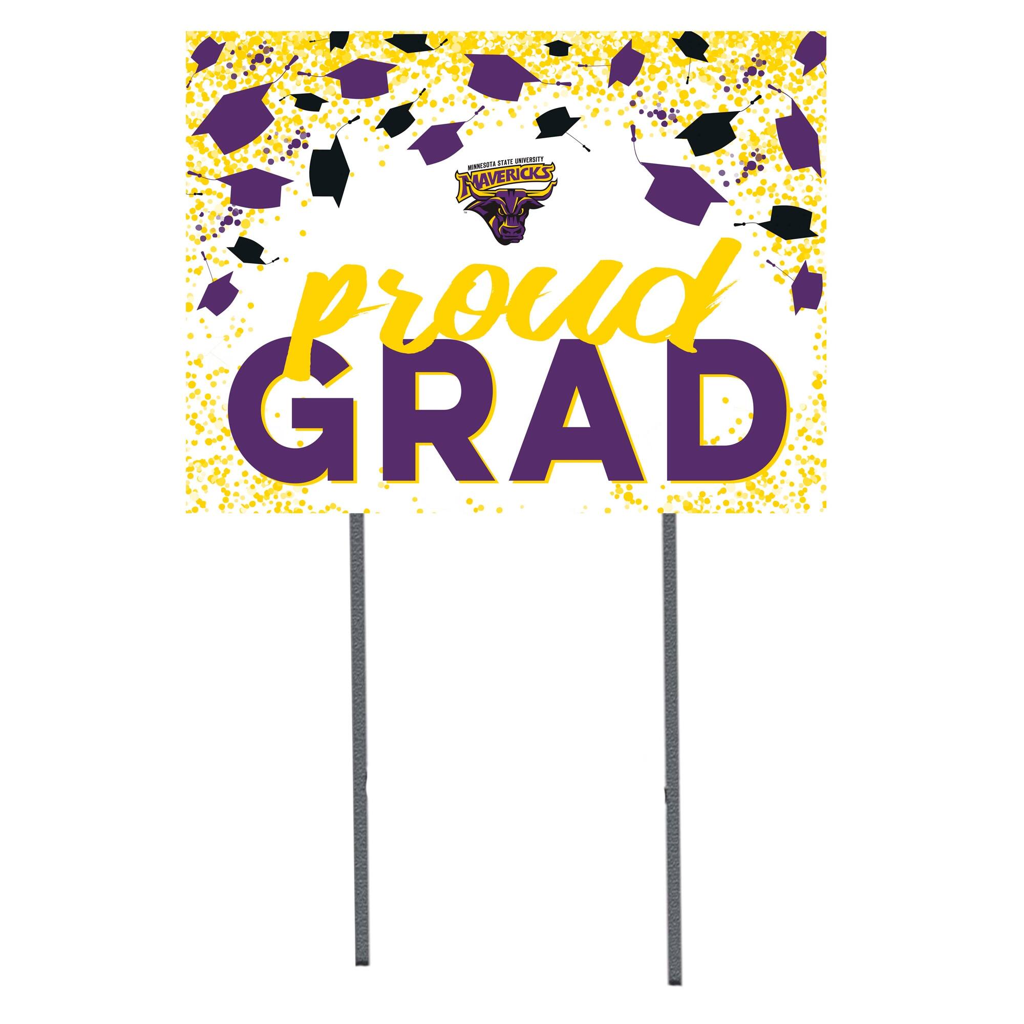 Minnesota State Mavericks 18" x 24" Proud Grad Yard Sign