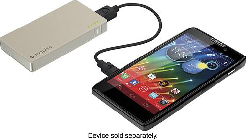 Alt View 11. mophie - powerstation mini External Battery - Gold.