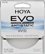Angle. Hoya - 77mm EVO Antistatic UV Filter - Black.