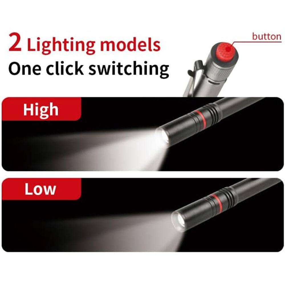 2 Lighting models  
One click switching  

High  
Low