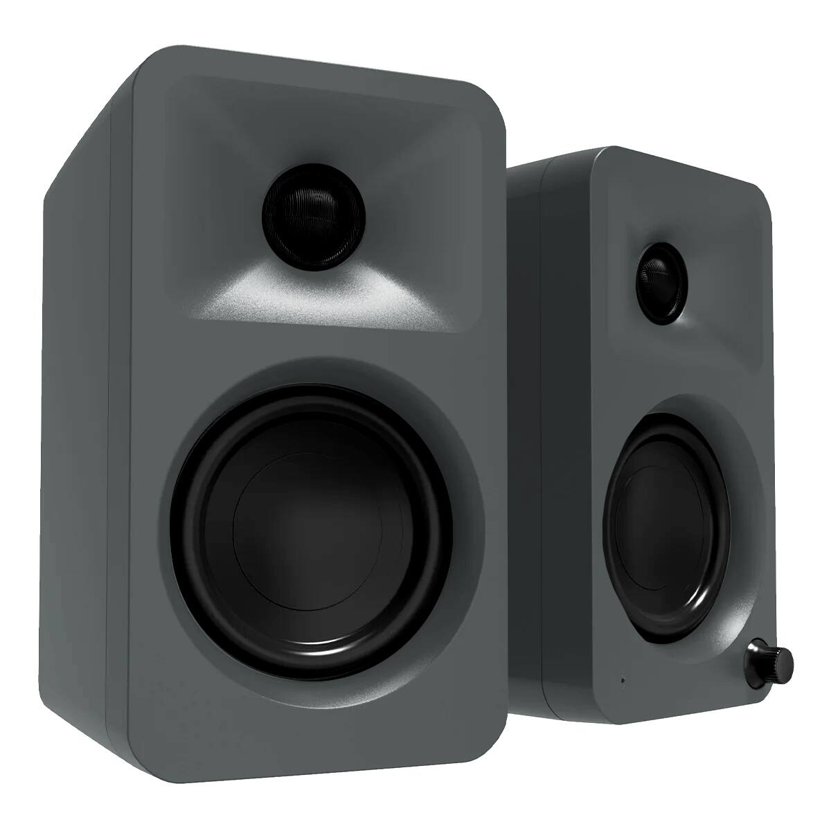 Kanto - ORA Powered Reference Desktop Speakers with Bluetooth - Pair - Gray