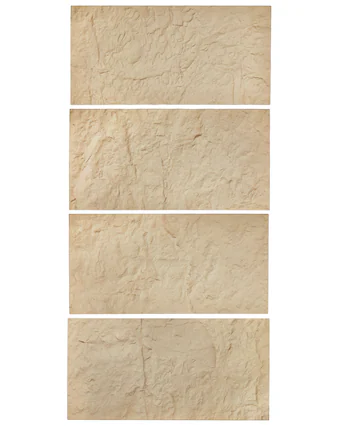 Front. VEVOR - 3D Wall Panels, 4 Pack 48 x 24 in PU Natural Stone Imitation Wall Art Tiles - Ocher.