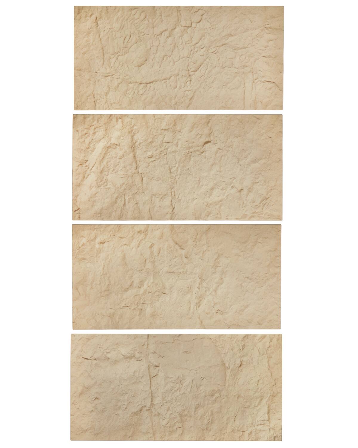 Front. VEVOR - 3D Wall Panels, 4 Pack 48 x 24 in PU Natural Stone Imitation Wall Art Tiles - Ocher.
