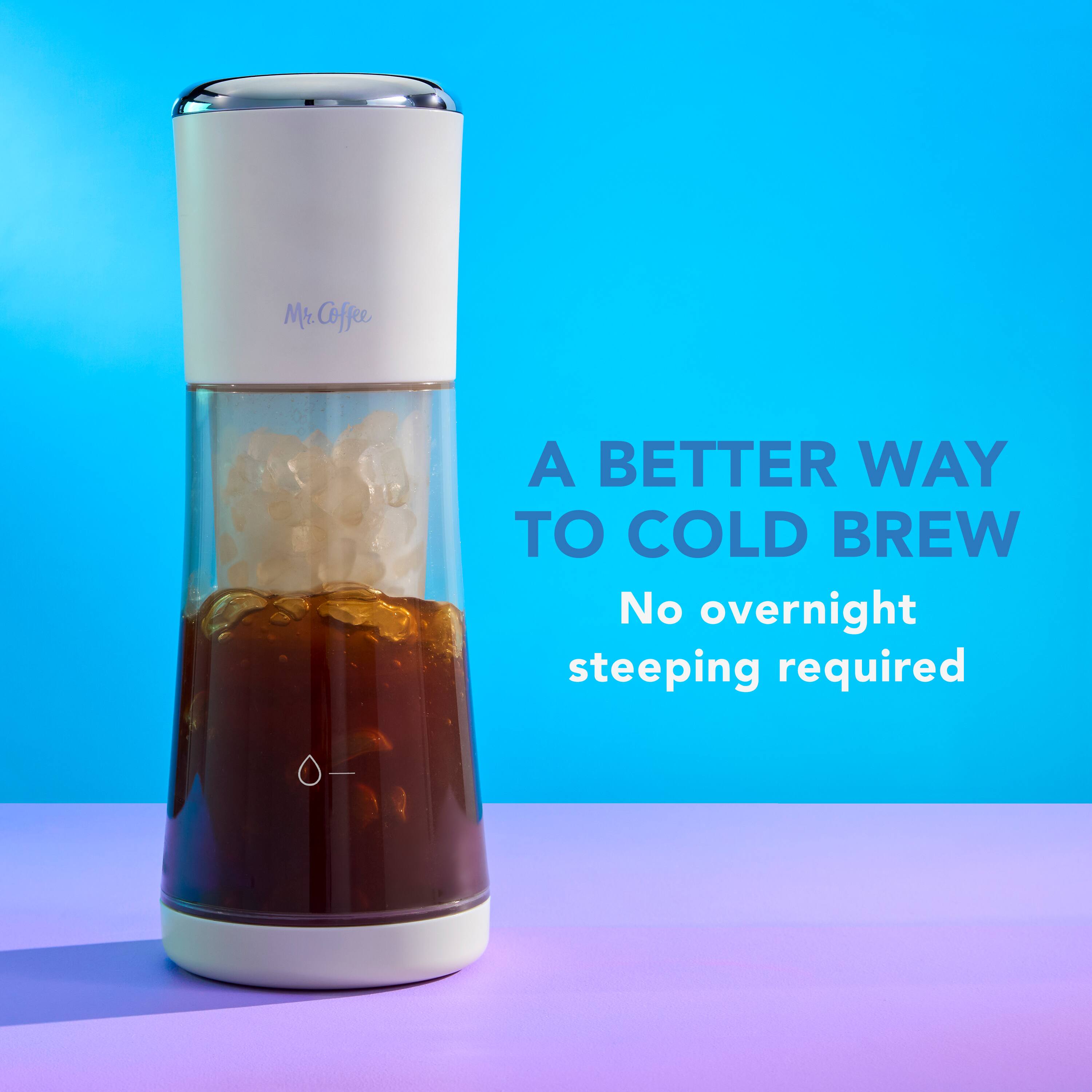 Mr. Coffee, A BETTER WAY TO COLD BREW, No overnight steeping required
