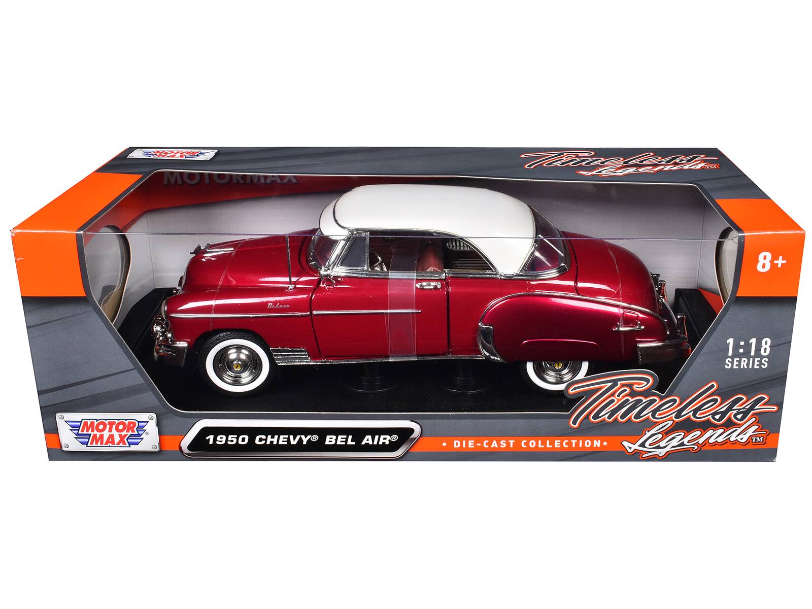MOTOR MAX  
1950 CHEVY BEL AIR  
1:18 SERIES  
Timeless Legends™  
DIE-CAST COLLECTION  
8+